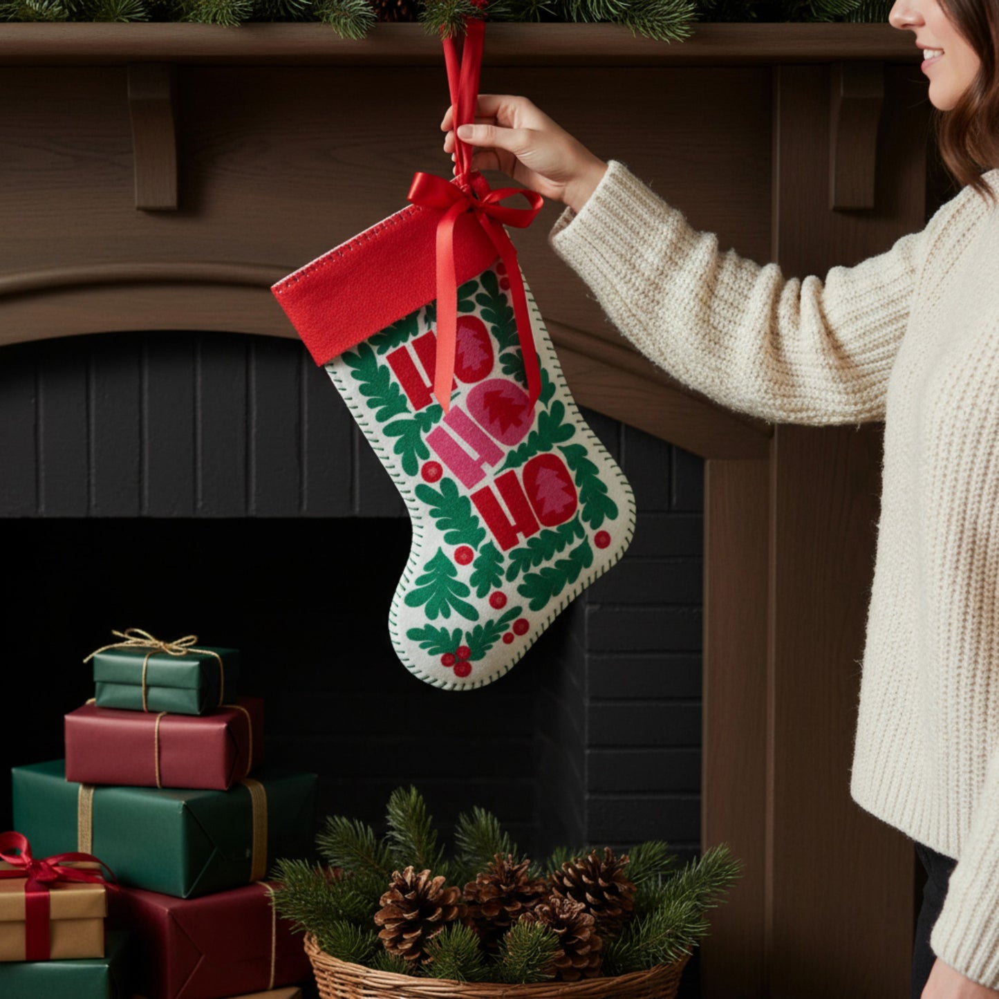 Holiday Cut & Sew Sock Kit