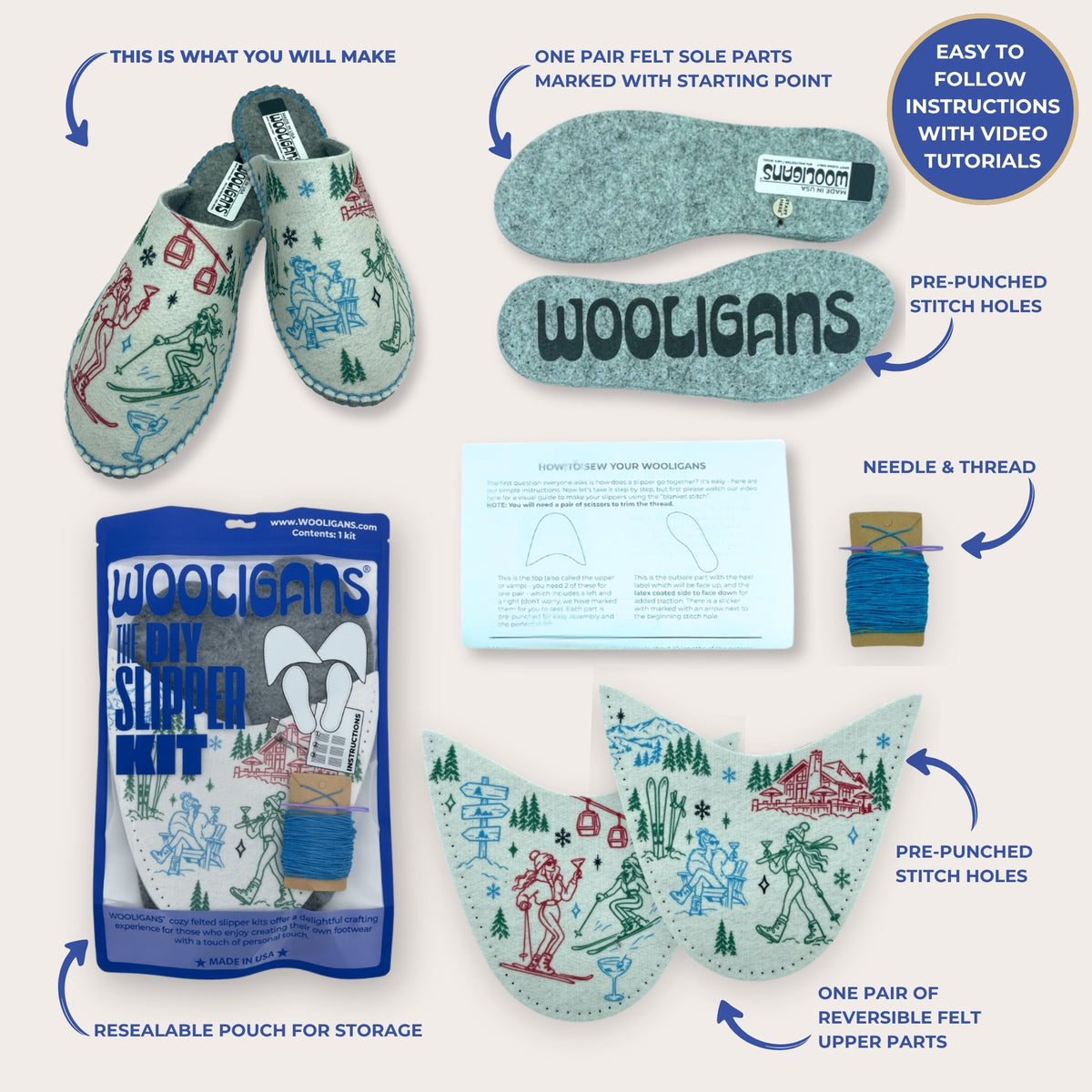 Après Ski | DIY Slipper Kit