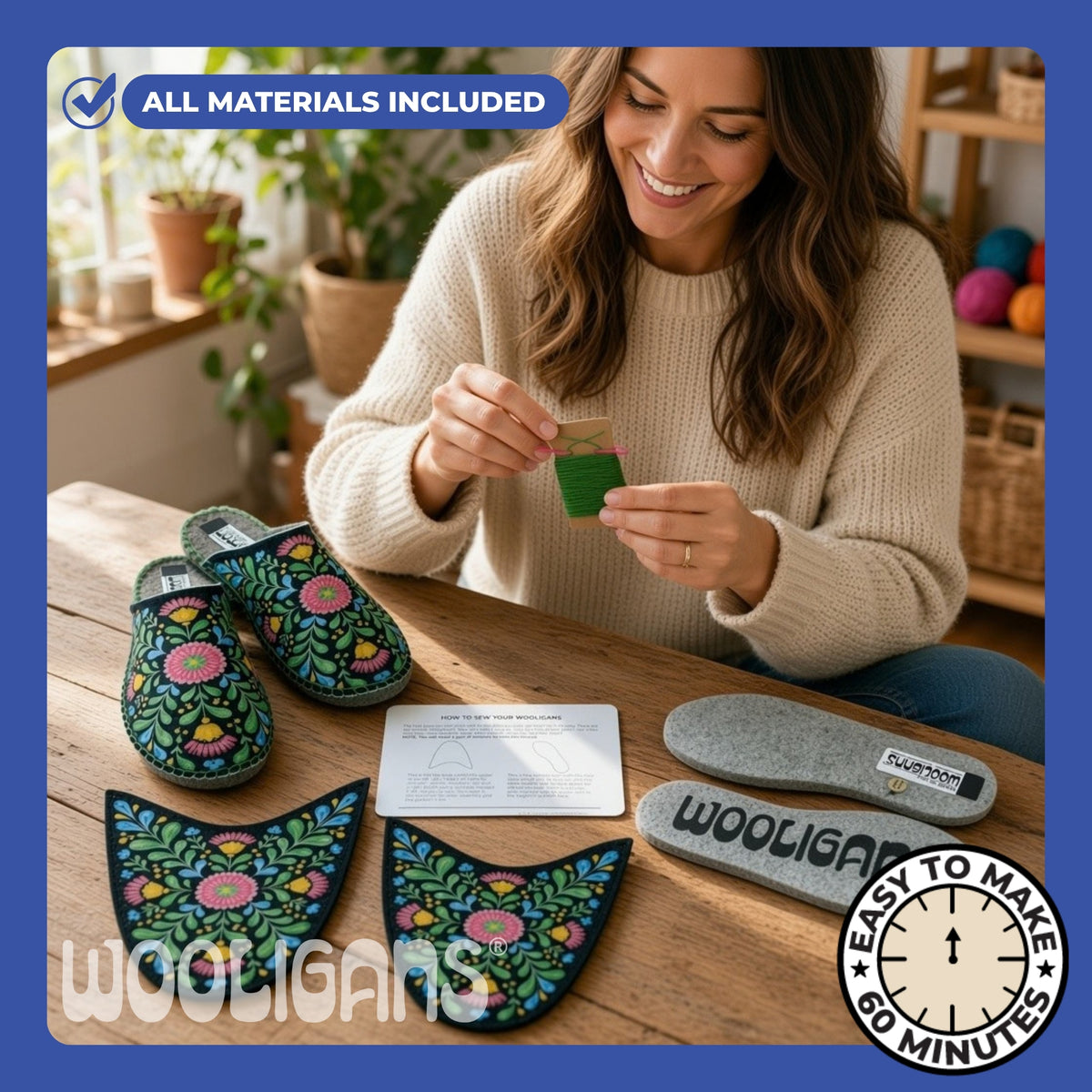 Scandi in the Dark Slipper Kit