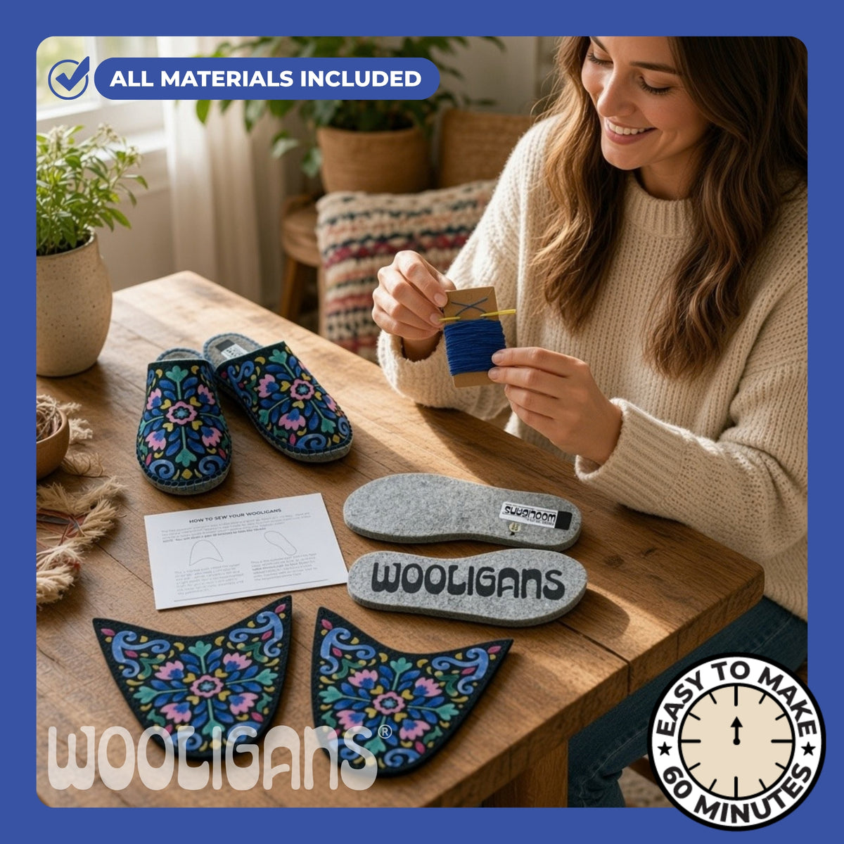 Scandi in the Dark Slipper Kit
