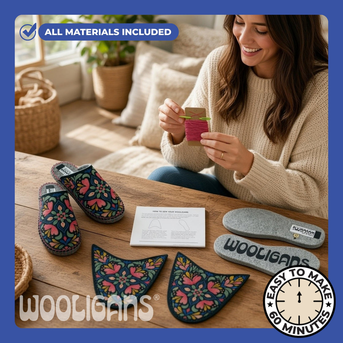 Scandi in the Dark Slipper Kit