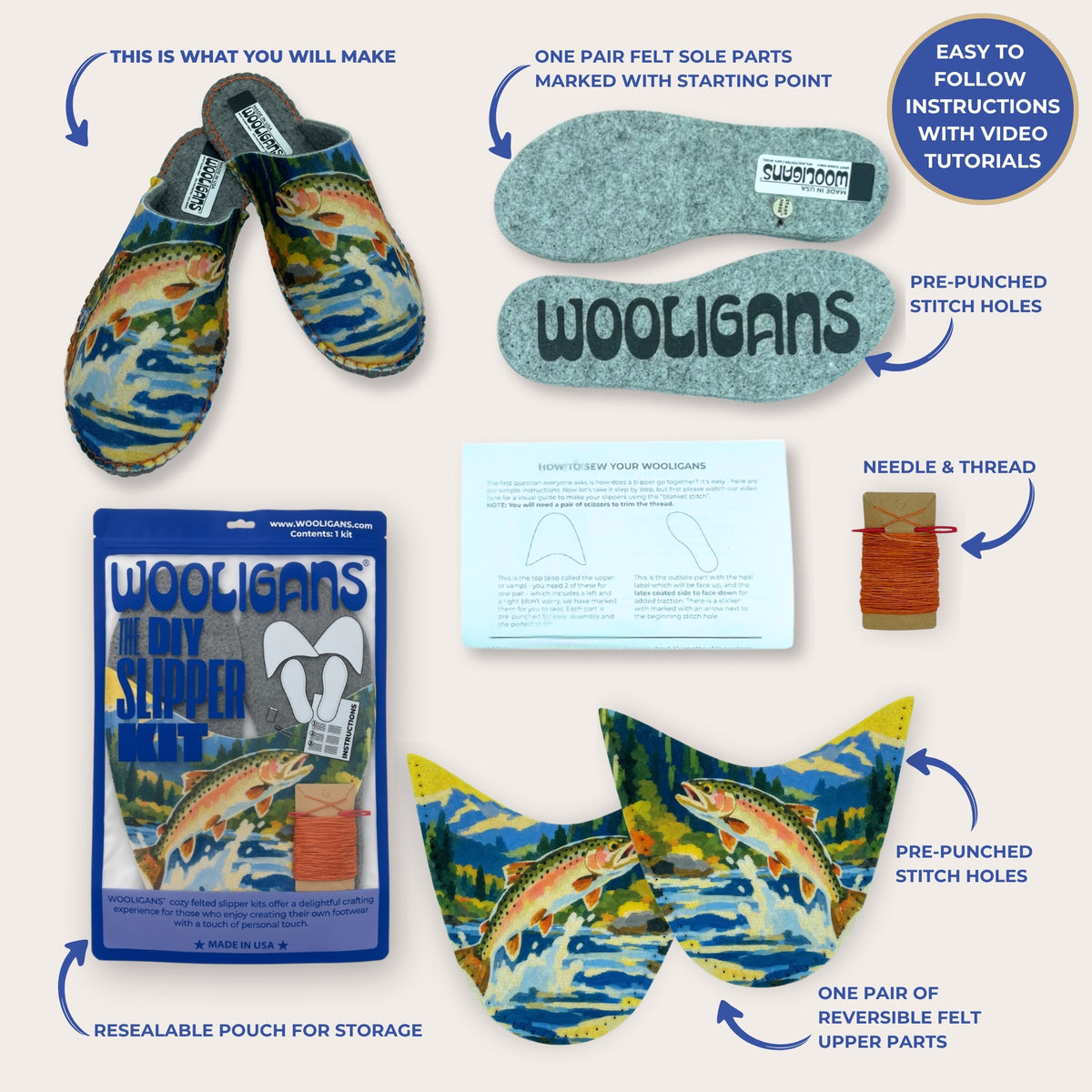 The Field Guide Collection | DIY Slipper Kit