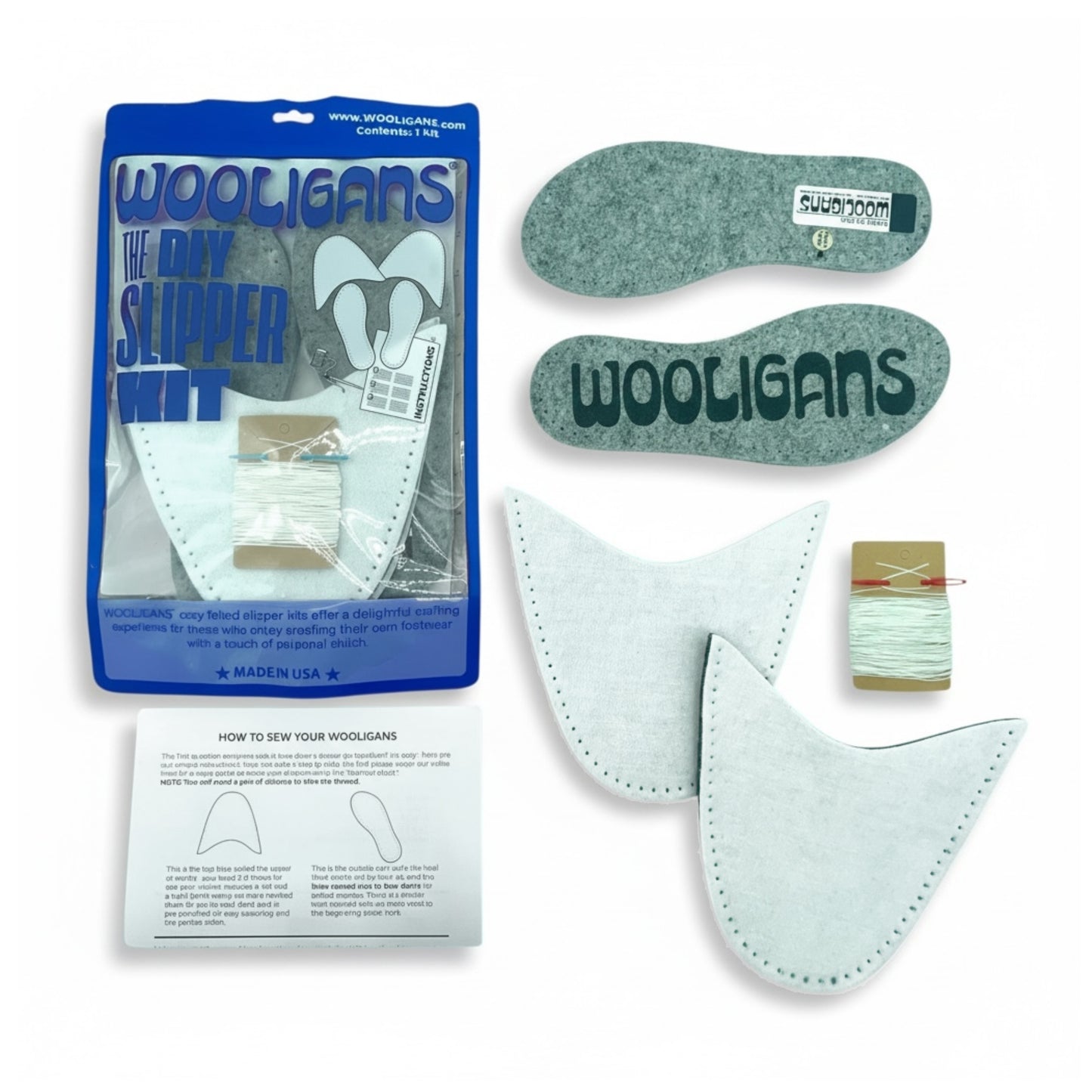 WOOLIGANS Basic Slipper Kit – 8 Pack