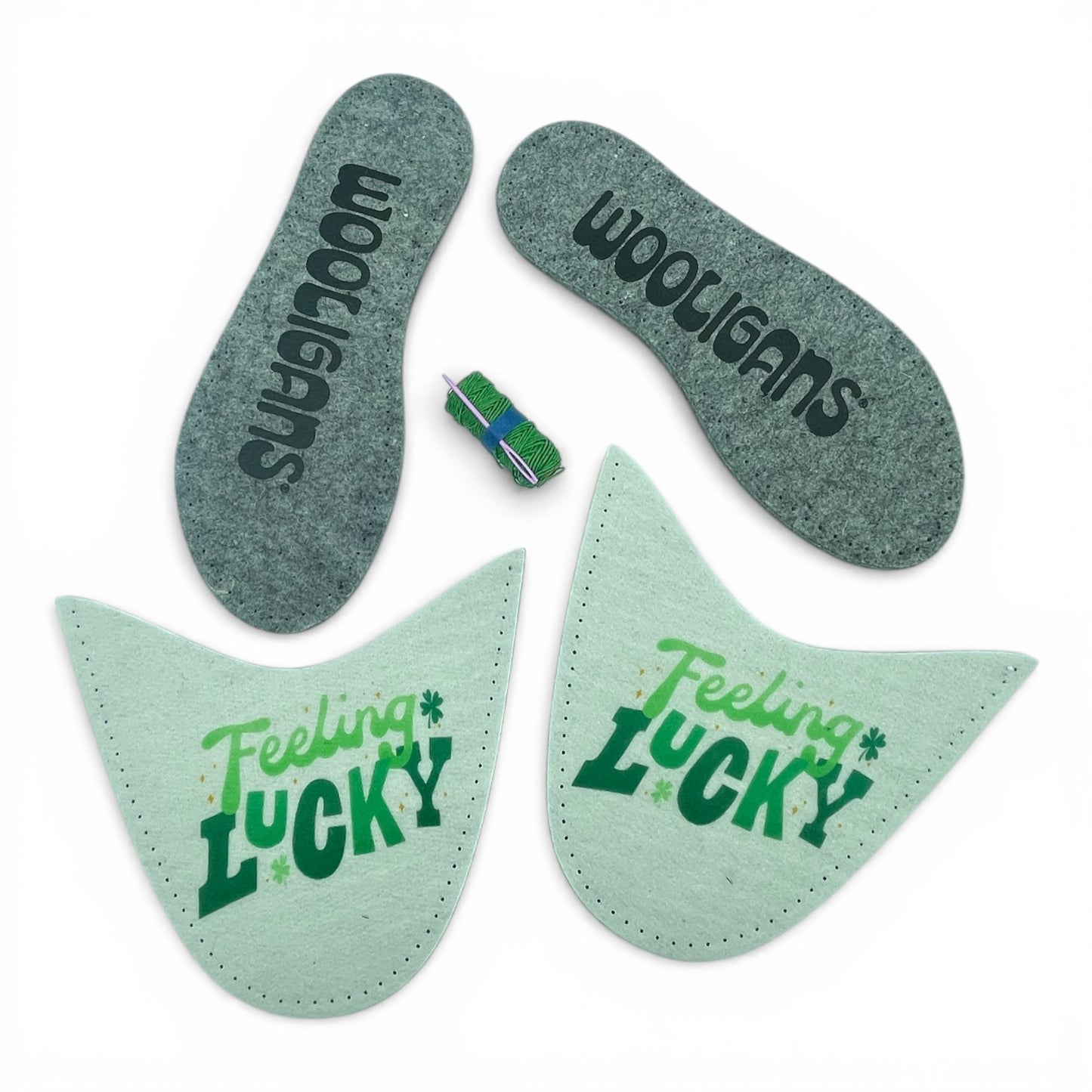 Lucky Me – WOOLIGANS DIY Slipper Kit | Good Luck Gift & Beginner DIY Cozy Craft Kit