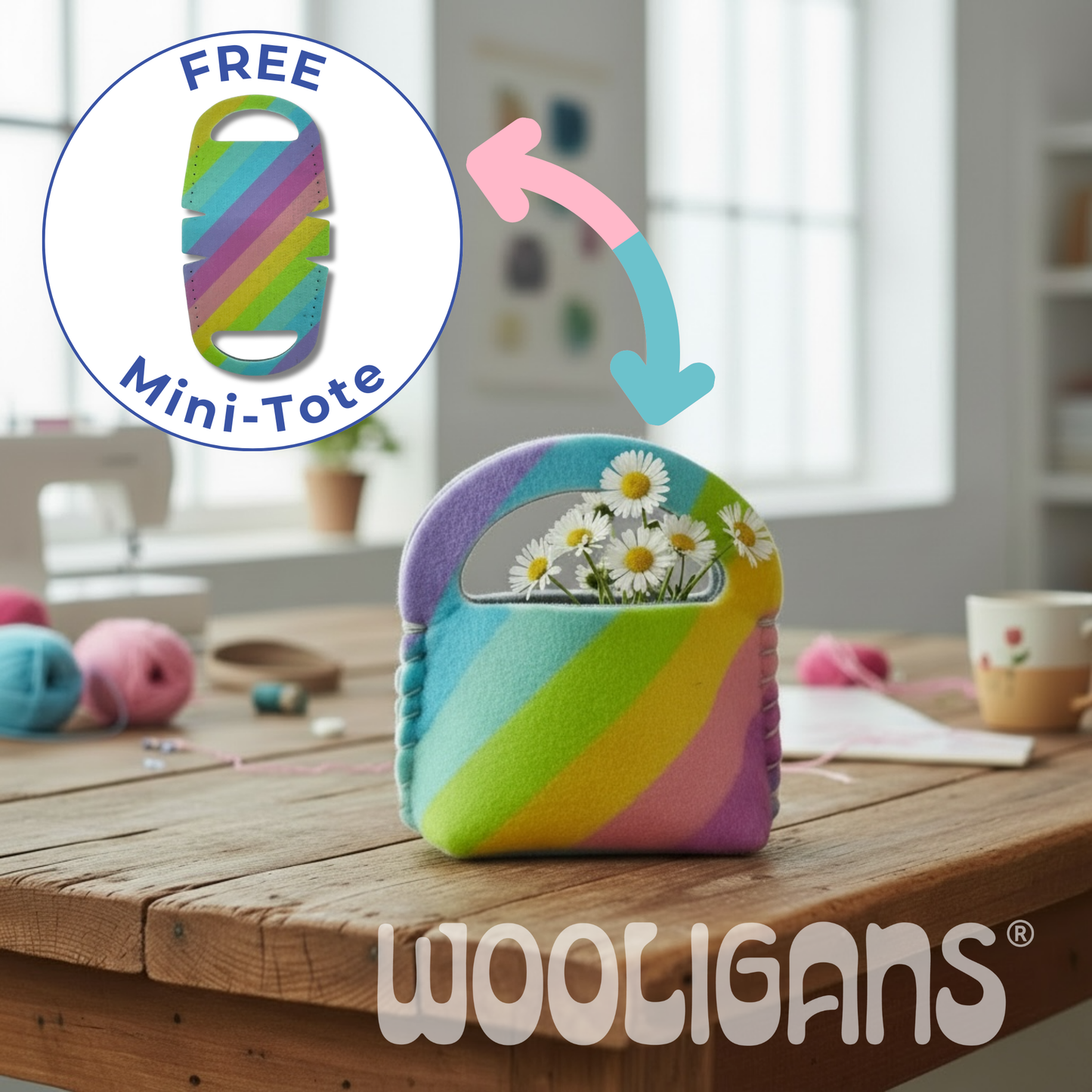 ELECTRIC SLIDE – WOOLIGANS DIY Slipper Kit | Easy Beginner Craft & Relaxing At-Home Activity Gift