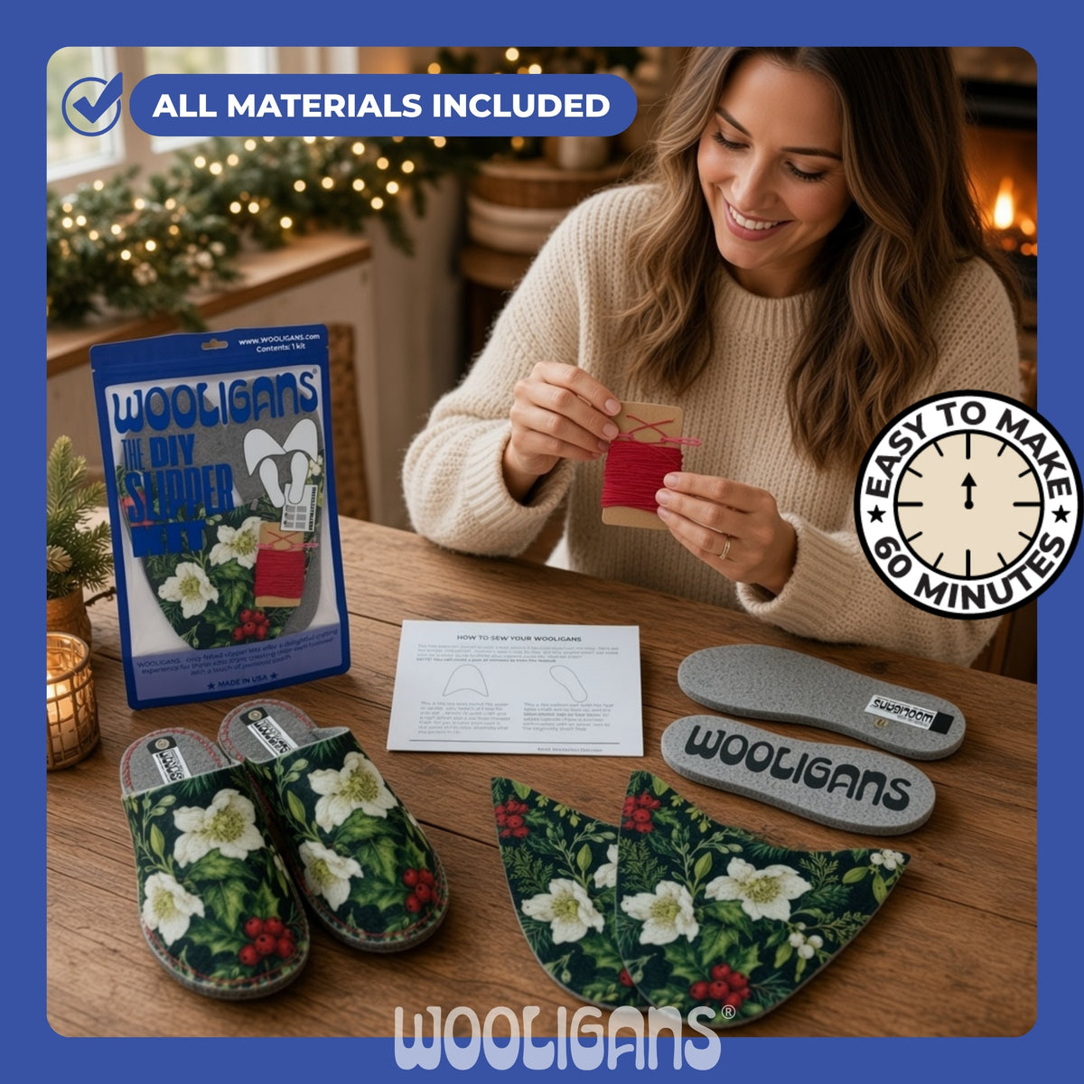 Very Merry | DIY Slipper Kit