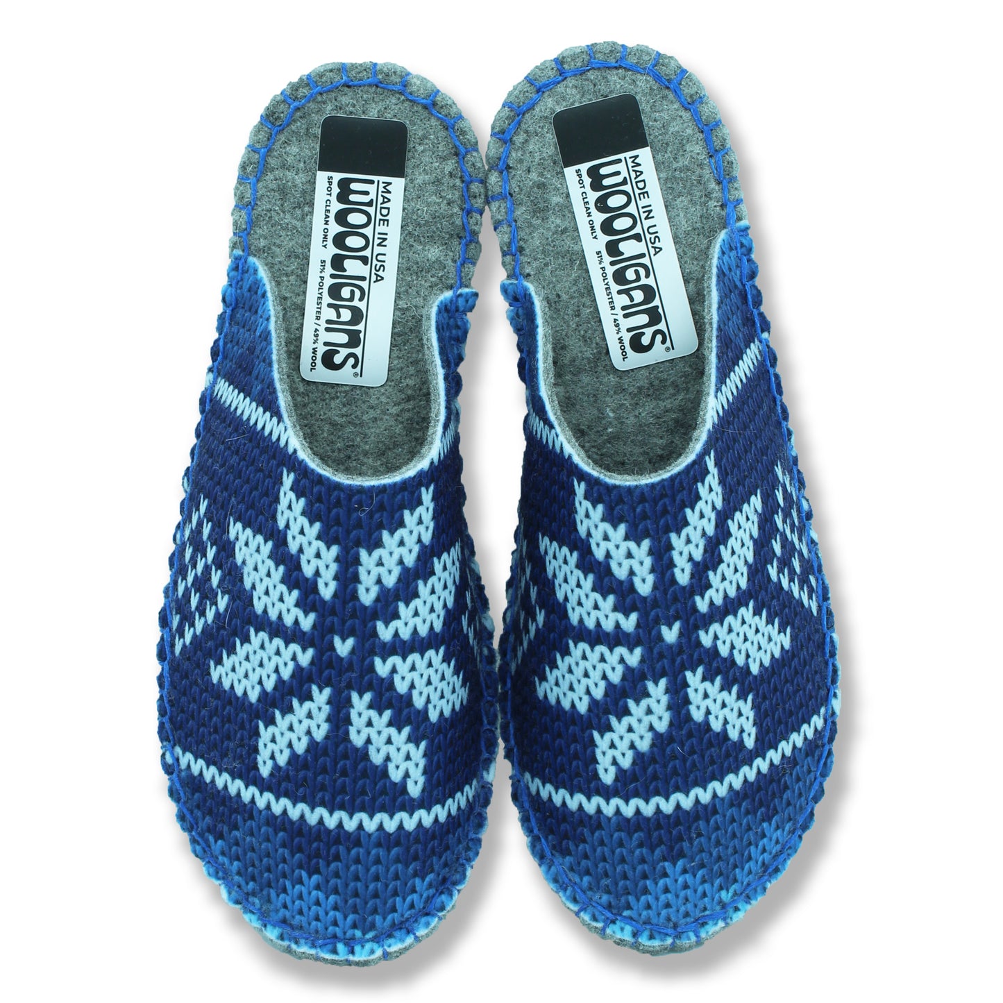 WOOLIGANS BLUE SNOWFLAKE PRINT