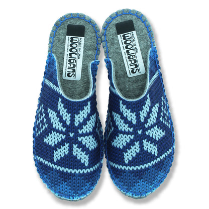WOOLIGANS BLUE SNOWFLAKE PRINT