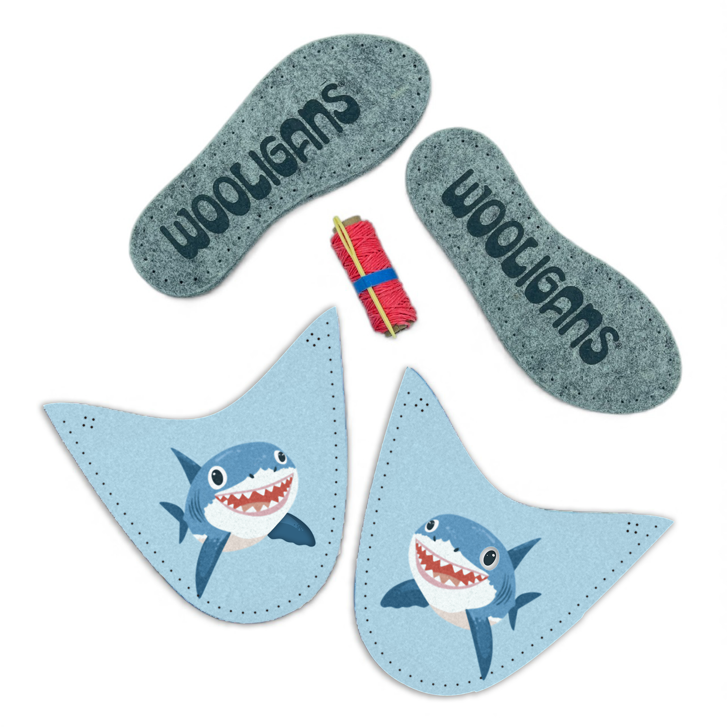 WOOLIGANS KIDS “BABY SHARK” SLIPPER KIT