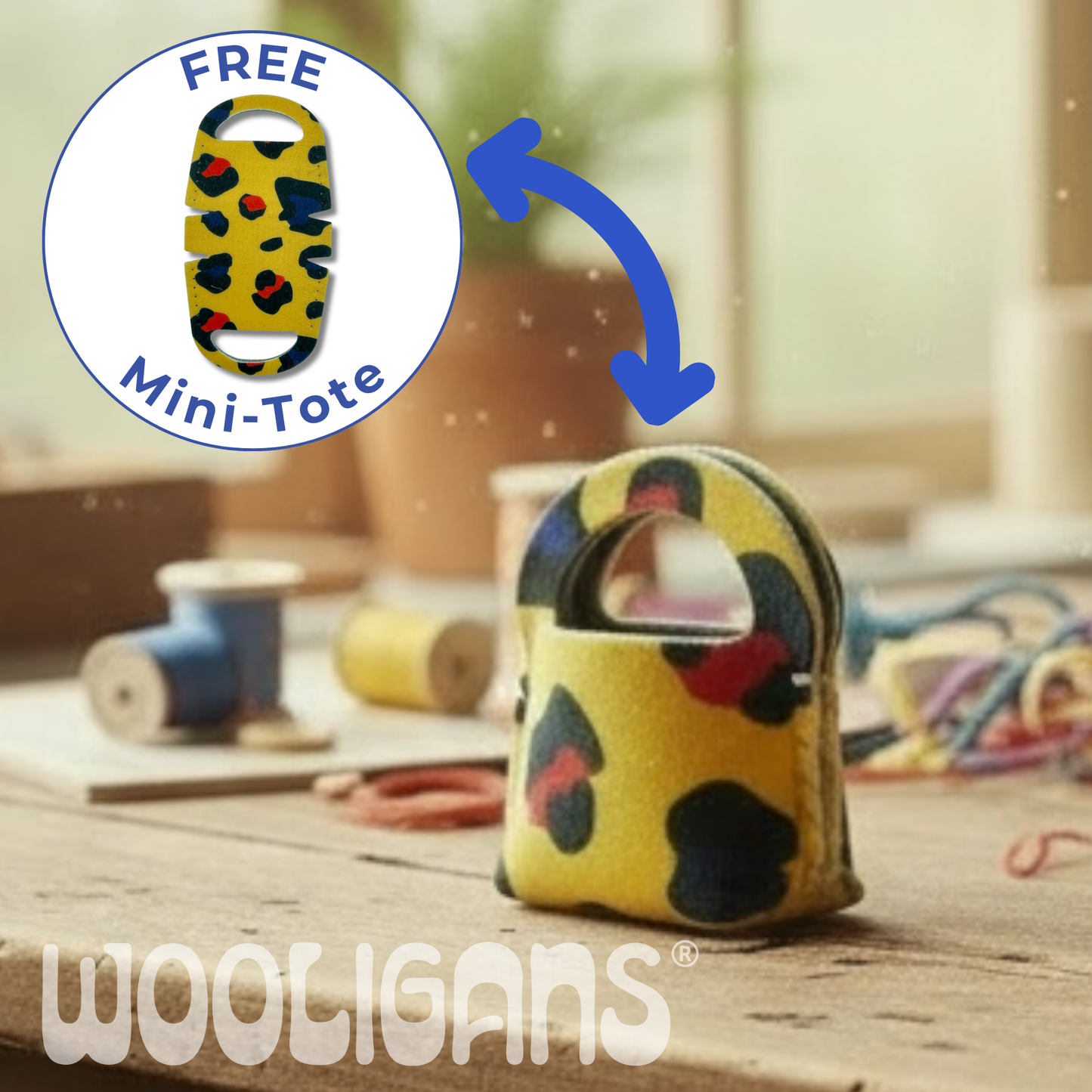 LEOPARD LUXE – WOOLIGANS DIY Slipper Kit | Easy Beginner Craft & Relaxing At-Home Activity Gift