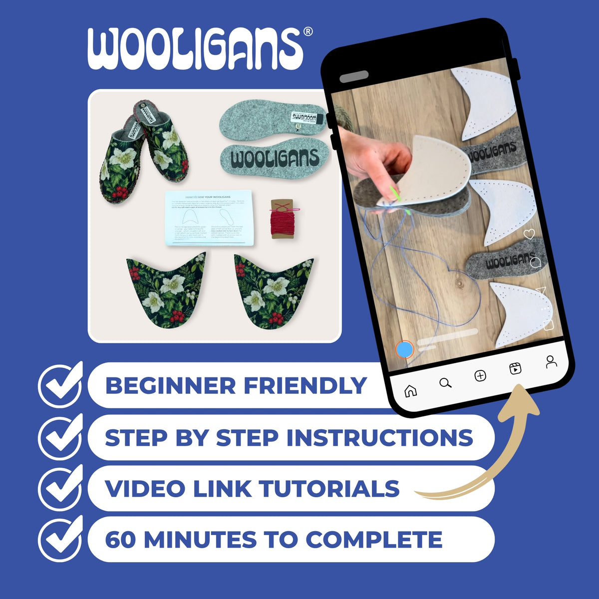 Very Merry | DIY Slipper Kit
