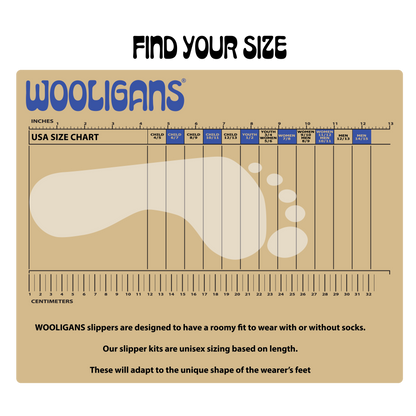 WOOLIGANS KIDS “PARTY FROG” SLIPPER KIT