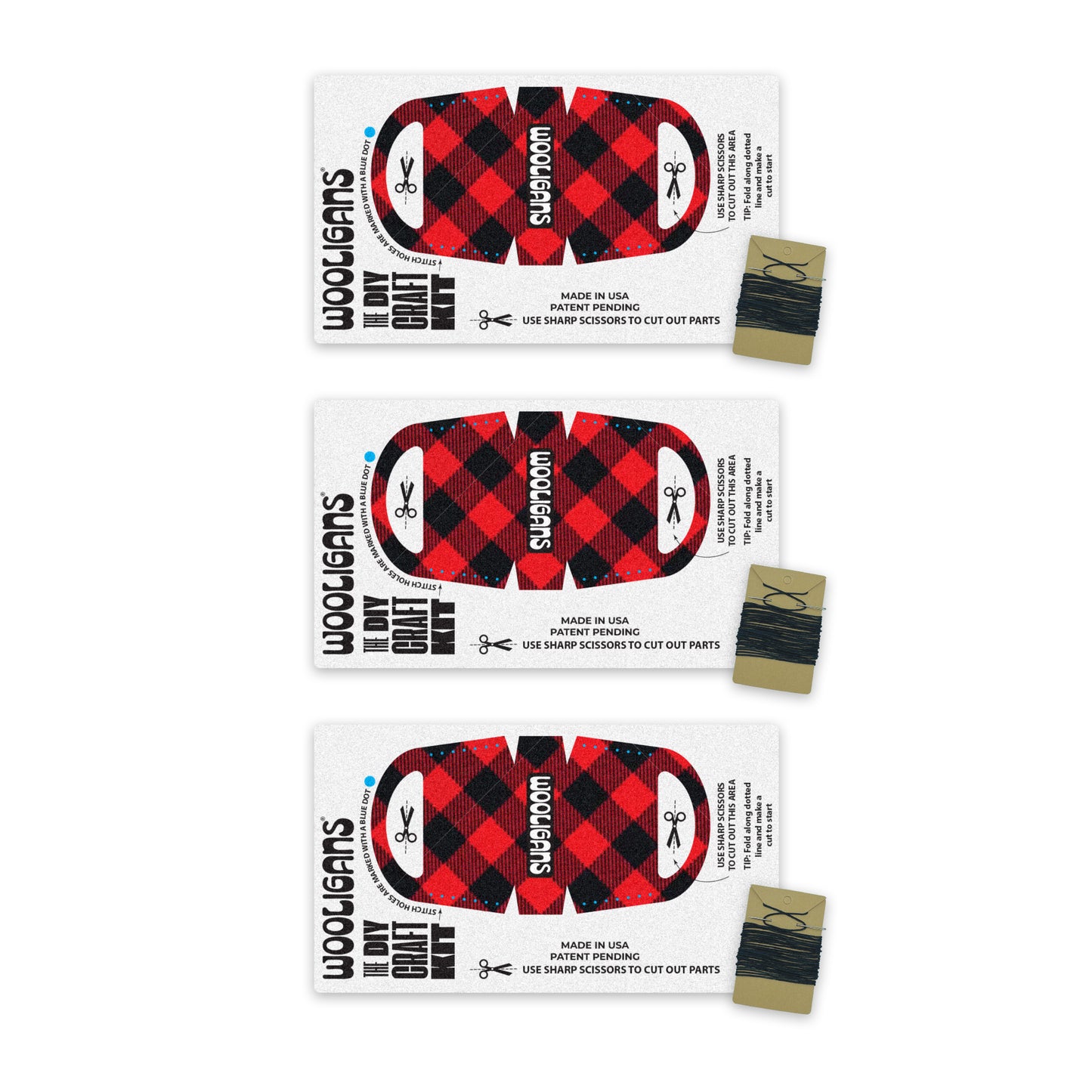 3-Pack Mini Gift Tote Cut & Sew Kit