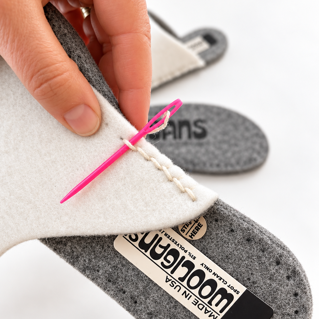 DIY Felt Slipper Kit for Beginners – Cozy Handmade Slippers | WOOLIGANS