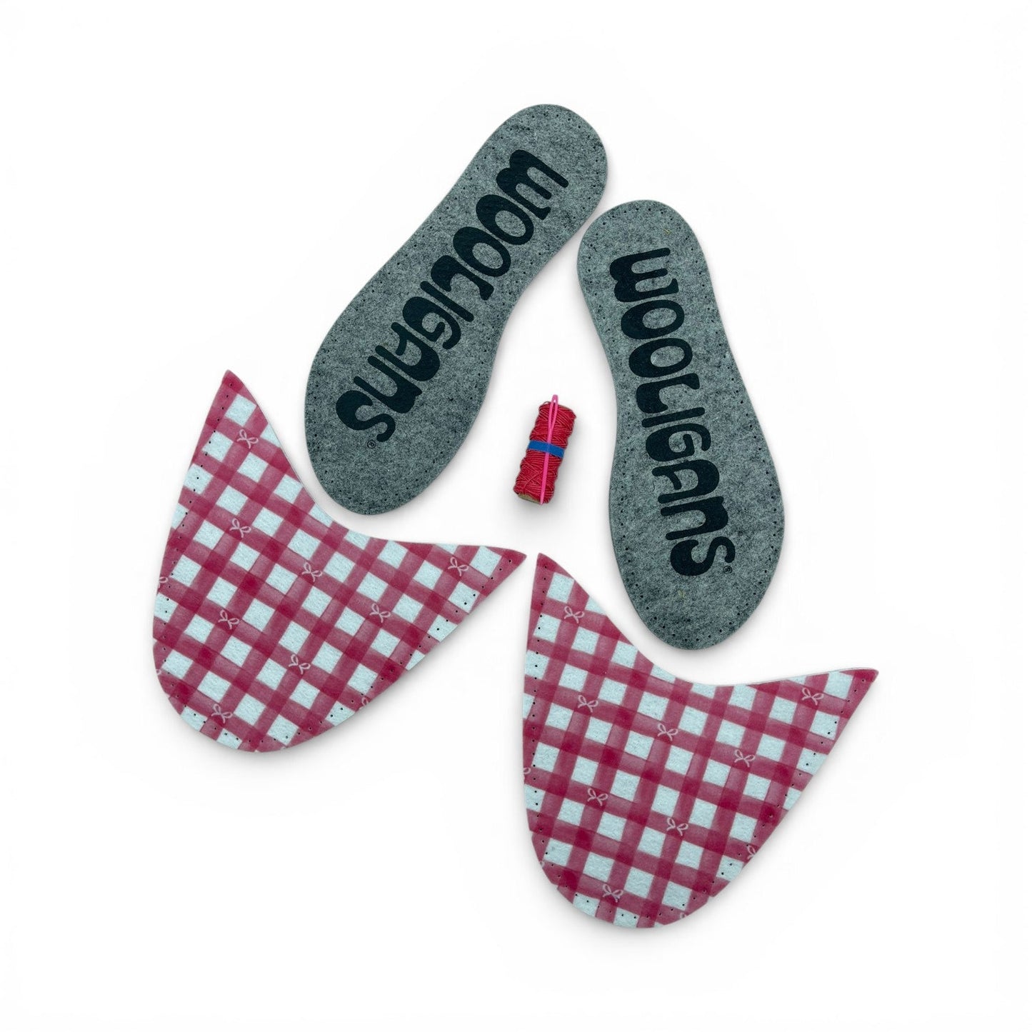 Check Please – WOOLIGANS DIY Slipper Kit | Cozy Beginner Sewing Craft Kit & Thoughtful Gift