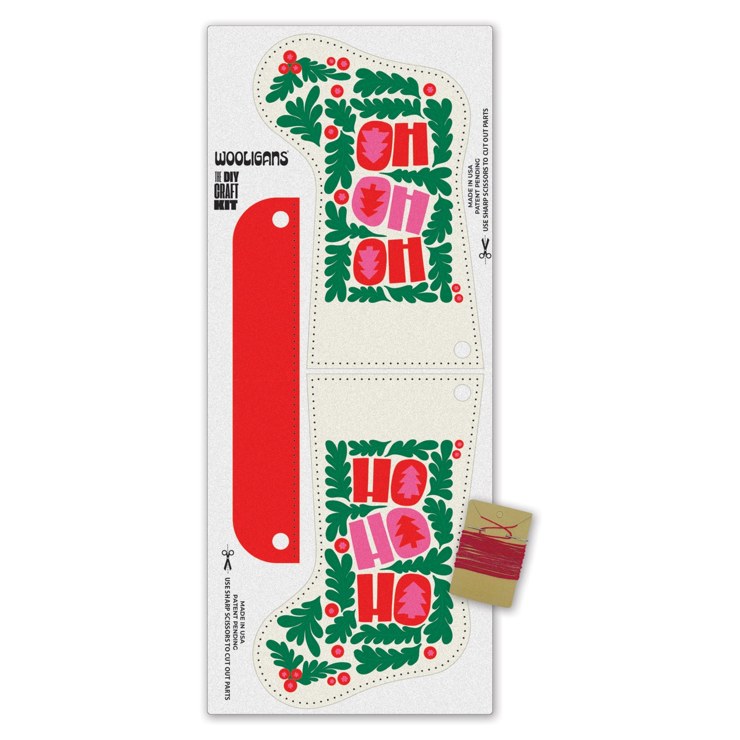 Holiday Cut & Sew Sock Kit