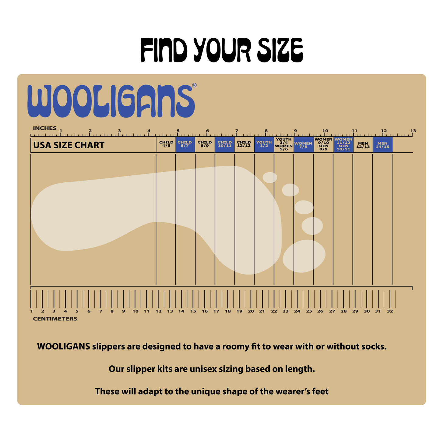 Check Please – WOOLIGANS DIY Slipper Kit | Cozy Beginner Sewing Craft Kit & Thoughtful Gift