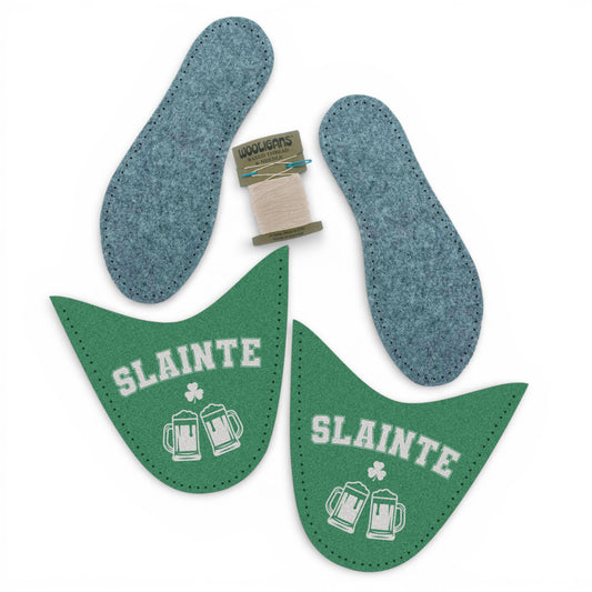 SLAINTE – WOOLIGANS DIY Slipper Kit | St. Patrick’s Day Craft Activity & Beginner Sewing Gift
